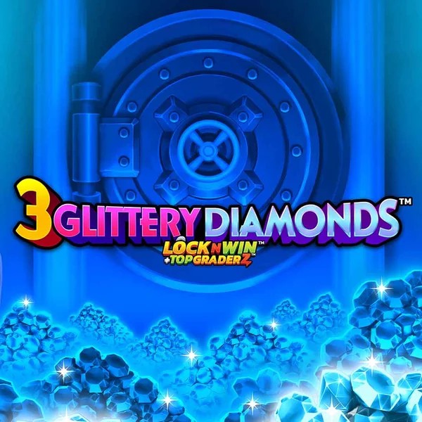3 Glittery Diamonds slot icon by PearFiction Studios, available at Glorion Casino