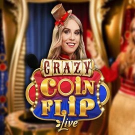 Crazy Coin Flip slot visual from Evolution available on glorionn.it