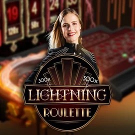 Official Live Casino logo: Lightning Roulette by Evolution at Glorion Casino